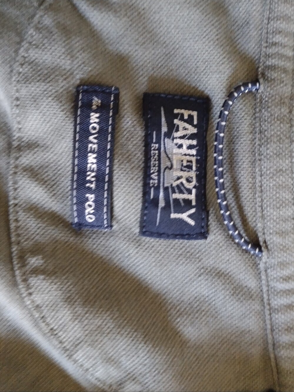 Faherty Reserve Polo Shirt Mens 2XL Sage The Movement Polo Stretch - Picture 5 of 9